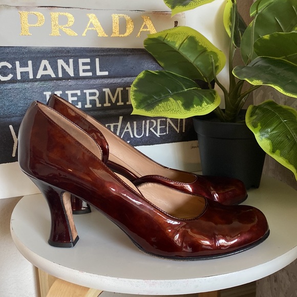 🤎🧡Anyi Lu Patent Leather Open Side Cushioned Pumps🤎🧡 - Picture 11 of 13